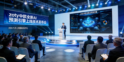 zoty中欧全新AI预测引擎上线技术发布会现场